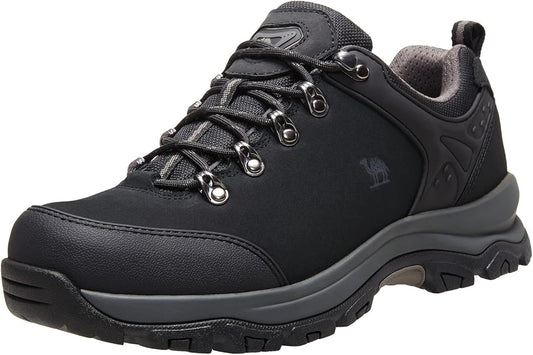 CAMEL CROWN Hiking Shoes Men Trekking Shoe Low Top Outdoor Walking Waterproof Leather Trail Sneakers