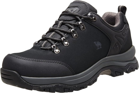 CAMEL CROWN Hiking Shoes Men Trekking Shoe Low Top Outdoor Walking Waterproof Leather Trail Sneakers