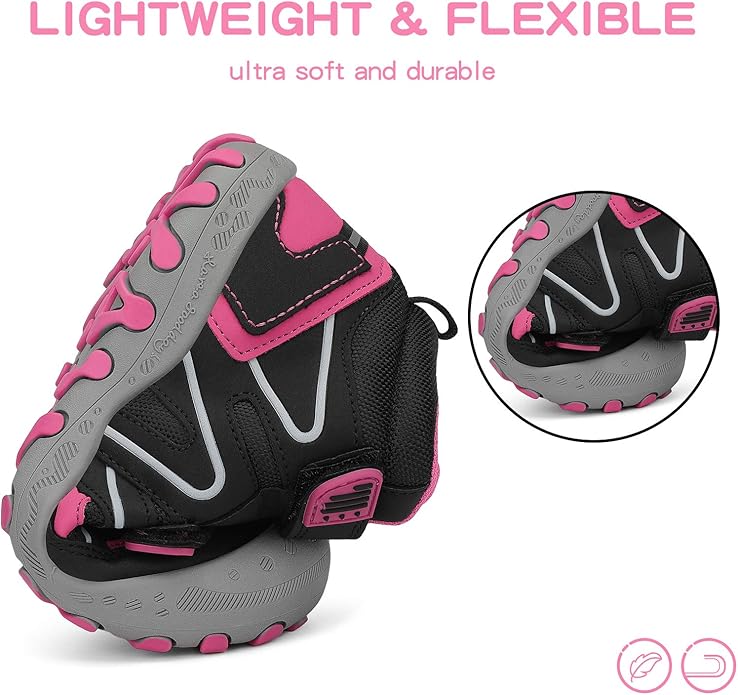 Mishansha Kids Water Resistant Hiking Boots, Boys Girls Anti Collision Anti-Skid Athletic Outdoor Adventure Trekking Shoes