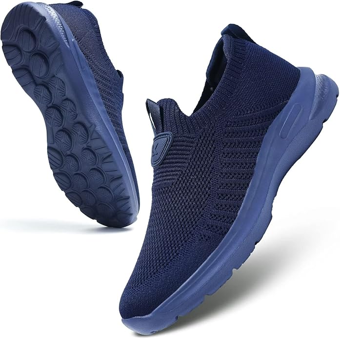 Mens Walking Shoes Lightweight Breathe Mesh Running Shoes Slip On Fashion Tennis Sneakers Comfort Gym Workout Zapatos de Hombre