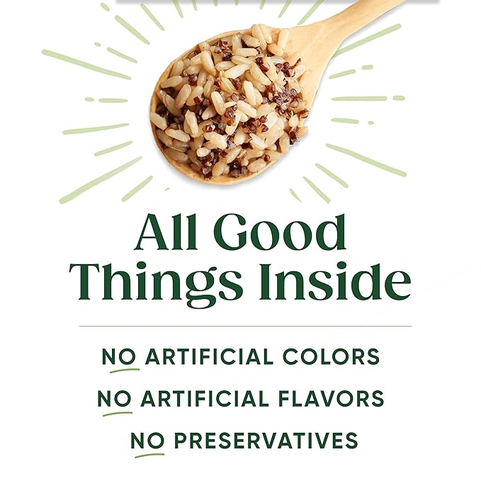 SEEDS OF CHANGE Organic Rice Variety Pack Quinoa and Brown Rice with Garlic & Quinoa Brown & Red Rice with Flaxseed, Microwaveable Ready to Heat, 8.5 Ounces (Pack of 6)