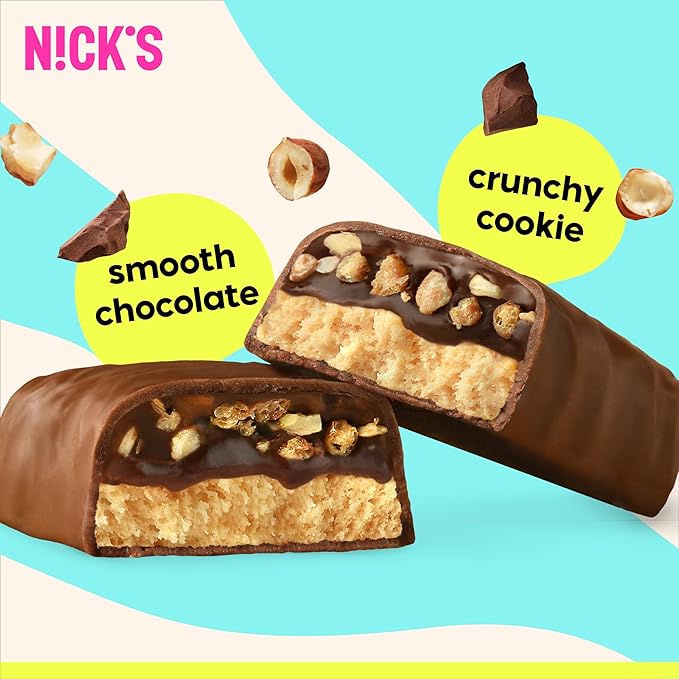 Nick’s Protein Bundle, Salty Peanut, Crispy Cookie – 24-Count Box | High Protein, Low Calories, Low Carbs, Keto Friendly, No Added Sugar