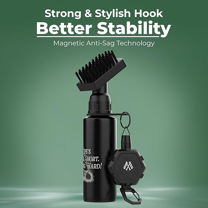Premium Golf Club Cleaner with Anti-Sag Reel and Integrated Water Bottle - Golf Accessories for Men and Women - Essential Golf Club Brush for Golfer