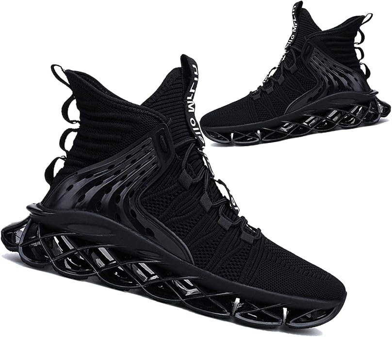Hello MrLin Men's Running Shoes Non Slip Athletic Tennis Walking Blade Type Sneakers Hip Hop