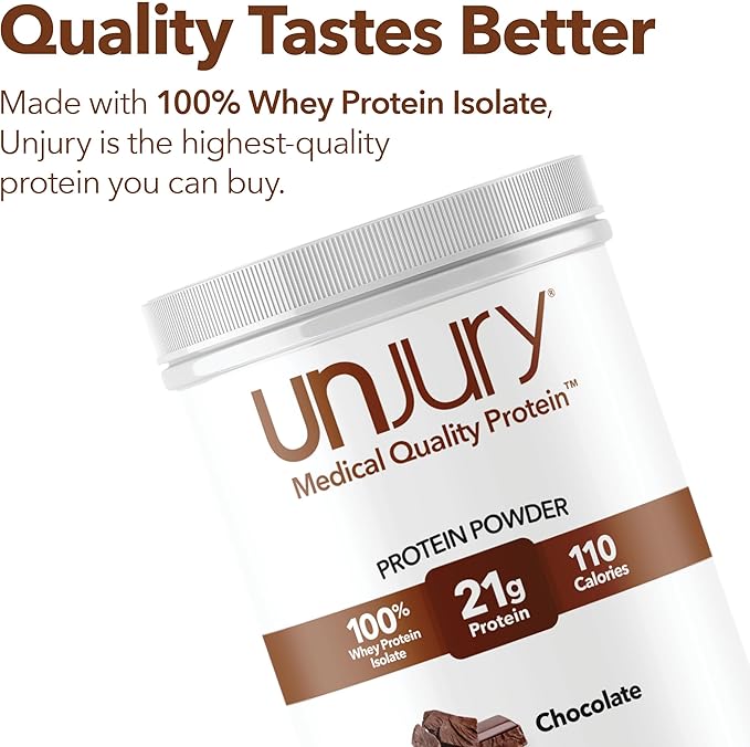 Whey Protein Powder | Chocolate Protein Powder | 21g 100% Whey Isolate Protein Powder | Low Carb and Lactose Free | Gluten Free Whey Protein Isolate | Certified Kosher | 15 Servings