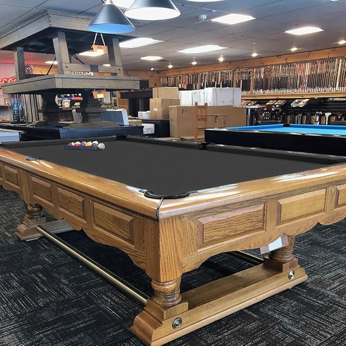 Boshen Worsted Blend Billiard Cloth Pool Table Felt Fast Speed for 7' 8' 9' Pool Table Pre Cut Bed & Rails