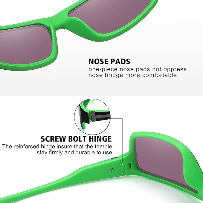 STORYCOAST Polarized Sports Sunglasses for Men Women Unbreakable Frame Cycling Fishing Driving