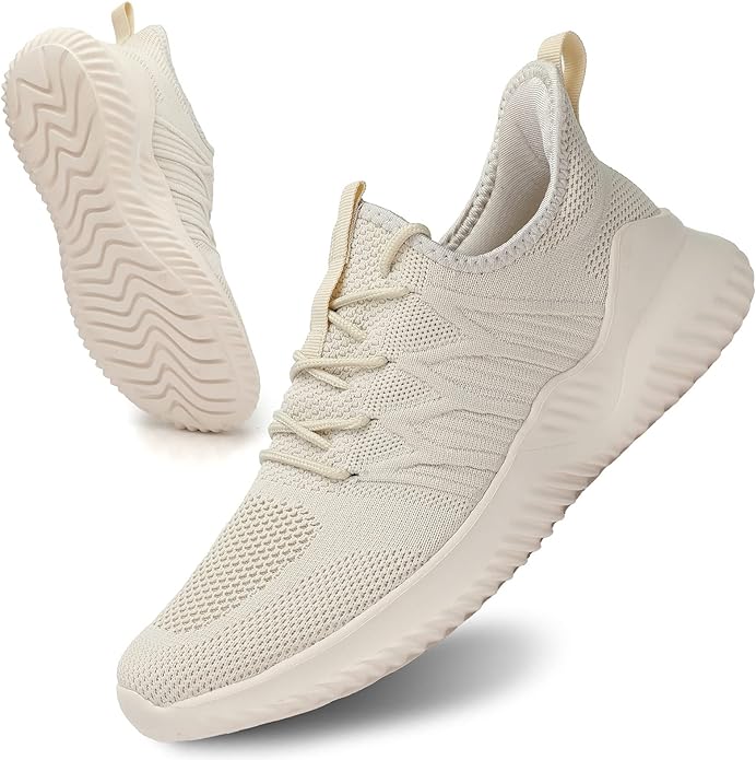 Mens Slip On Running Shoes Athletic Walking Trainers Lightweight Breathable Mesh Tennis Sneakers