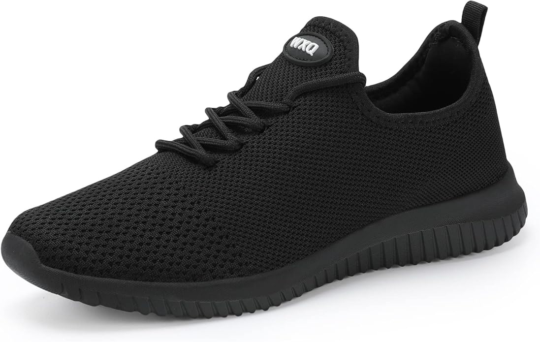WXQ Men's Running Shoes Comfortable Lightweight Breathable Walking Shoes Mesh Workout Casual Sports Shoes