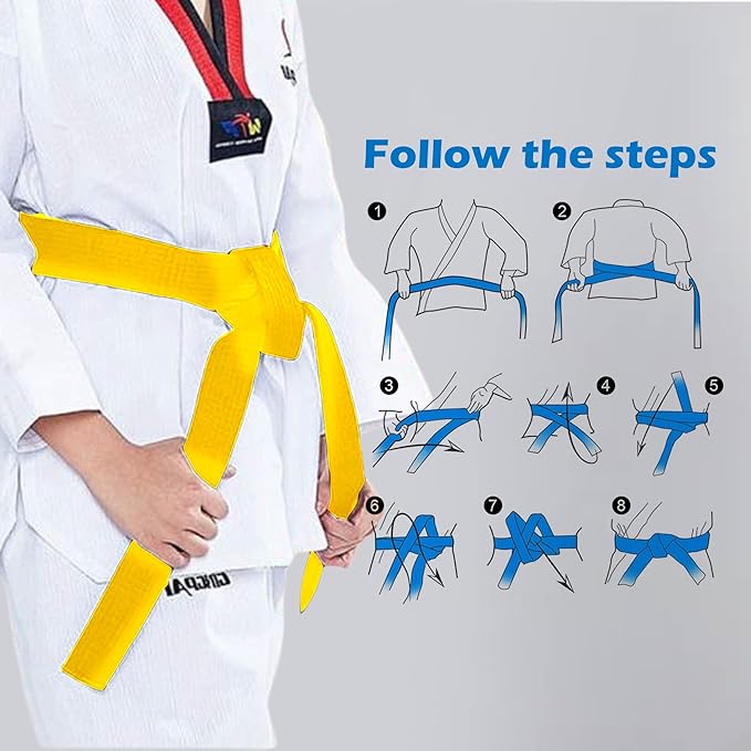 8.6ft Long Soft Belt for Martial Arts Karate Taekwondo Judo