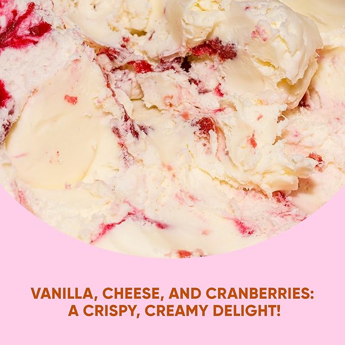 Star Candies Freeze Dried Ice Cream Hard Cheese with Cranberries | No Melting Freeze Dried Candy | Crunchy Camping Food | Premium Astronaut Ice Cream for Kids and Adults | Space and Astronaut Snack | Gift Set for Birthday or Party (7.5 oz; 3 pack)