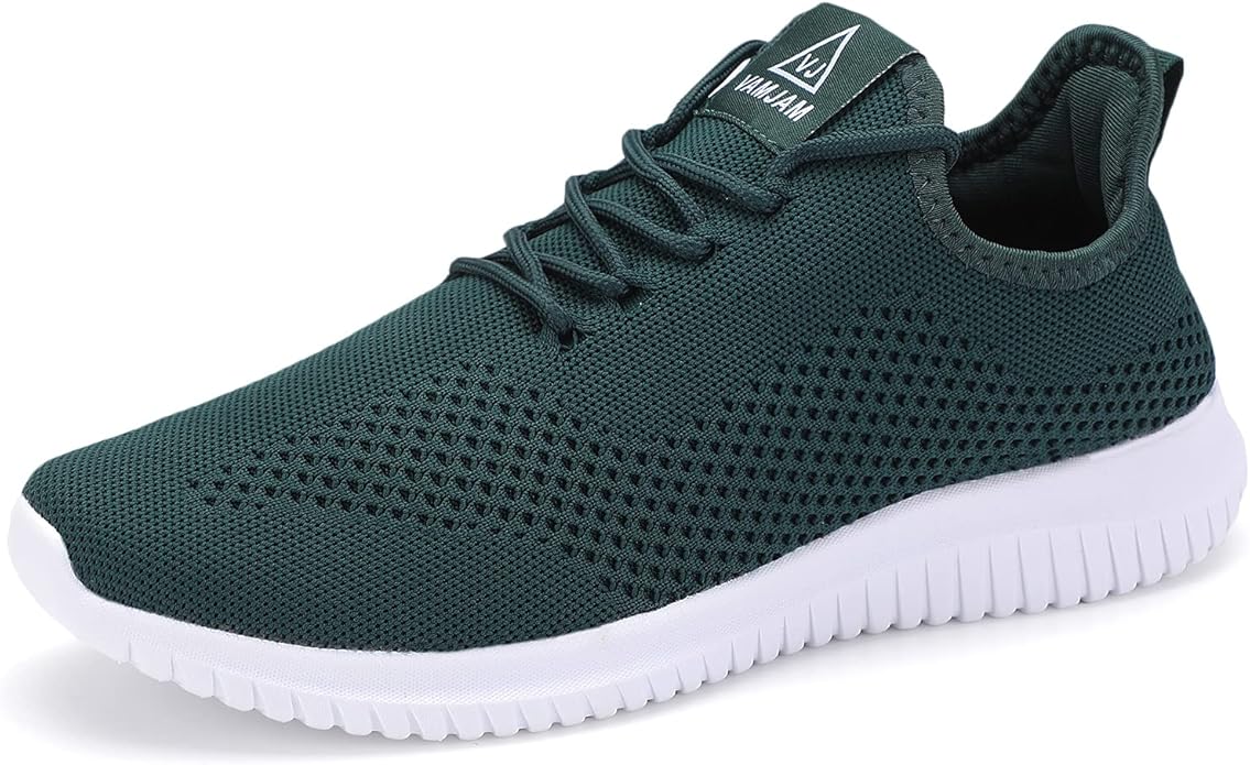 VAMJAM Men's Running Shoes Ultra Lightweight Breathable Walking Shoes Non Slip Athletic Fashion Sneakers Mesh Workout Casual Sports Shoes