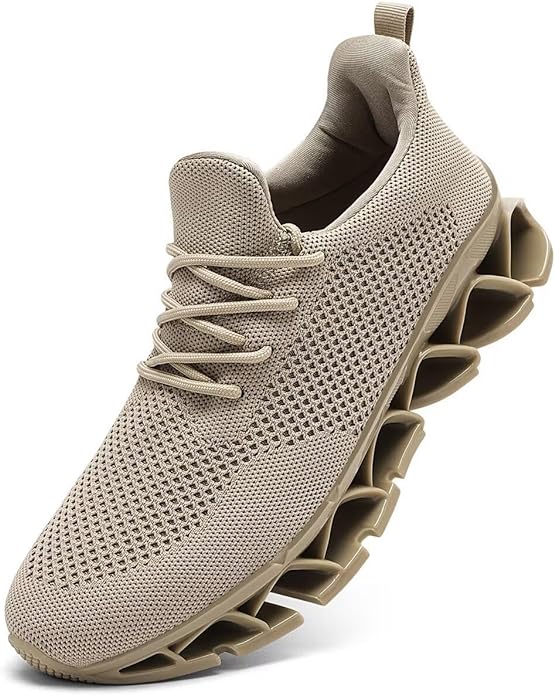 Men's Running Shoes Blade Tennis Walking Fashion Sneakers Breathable Non Slip Gym Sports Work Trainers
