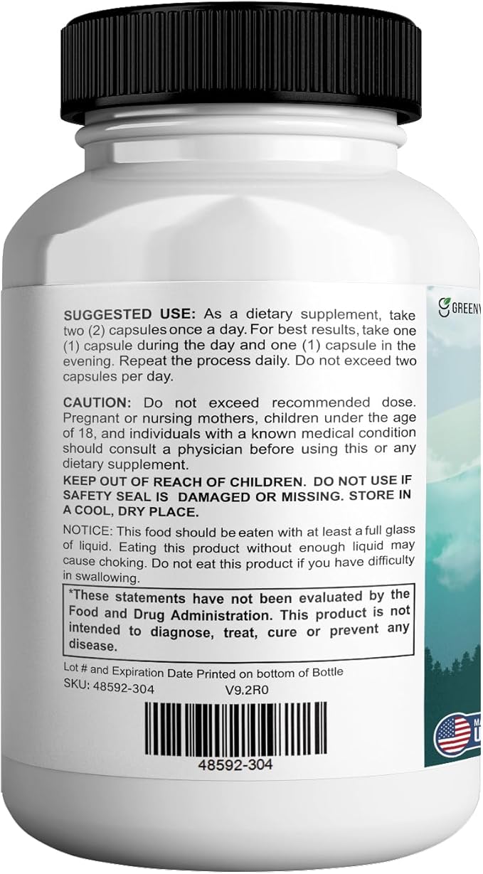 Aeroslim Max Natural Dietary Supplement, 60 Capsules, Maximum Strength, Vegan, Gluten Free, Non-GMO, Made in USA (2)