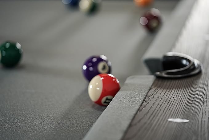 Nixon Billiards - Birdy Slate Billiard Pool Table- Grayson Grey - 7ft and 8ft - Whiteglove