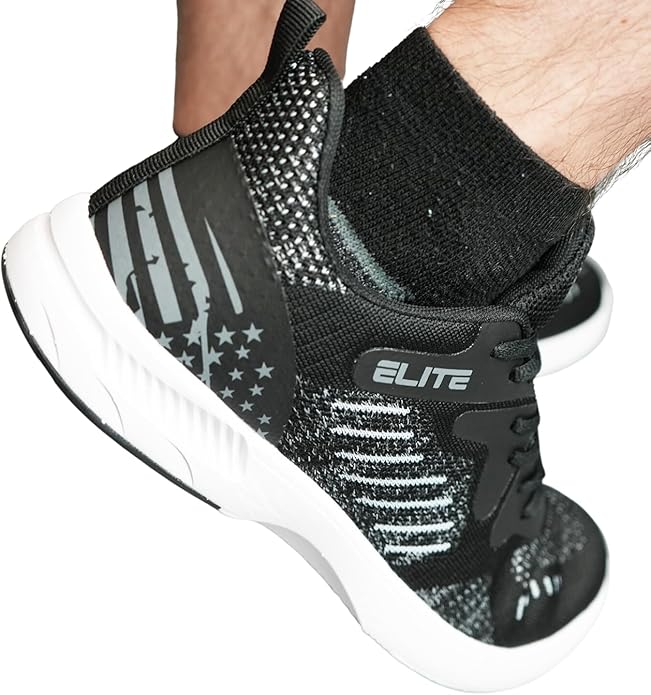 ELITE Men's Freedom USA Flag Bowling Shoes - Universal Sliding Soles, Lightweight, Comfortable with Patriotic Design