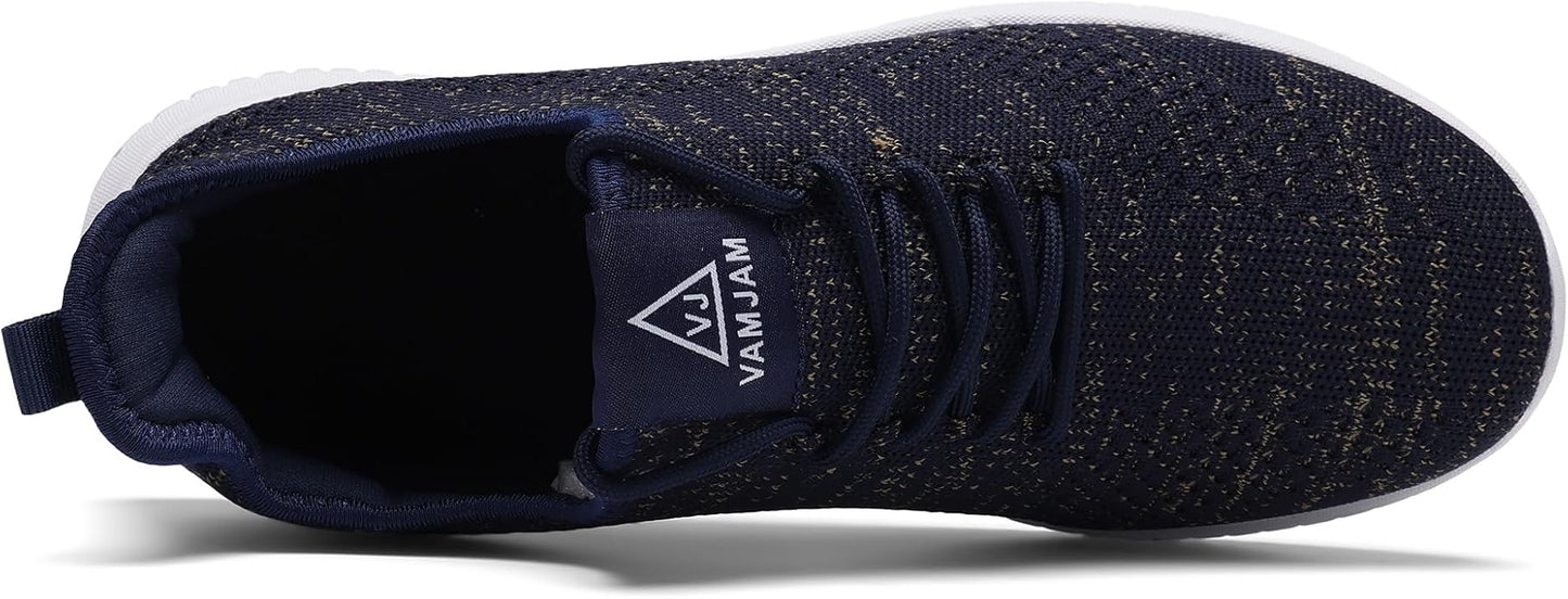 VAMJAM Men's Running Shoes Ultra Lightweight Breathable Walking Shoes Non Slip Athletic Fashion Sneakers Mesh Workout Casual Sports Shoes