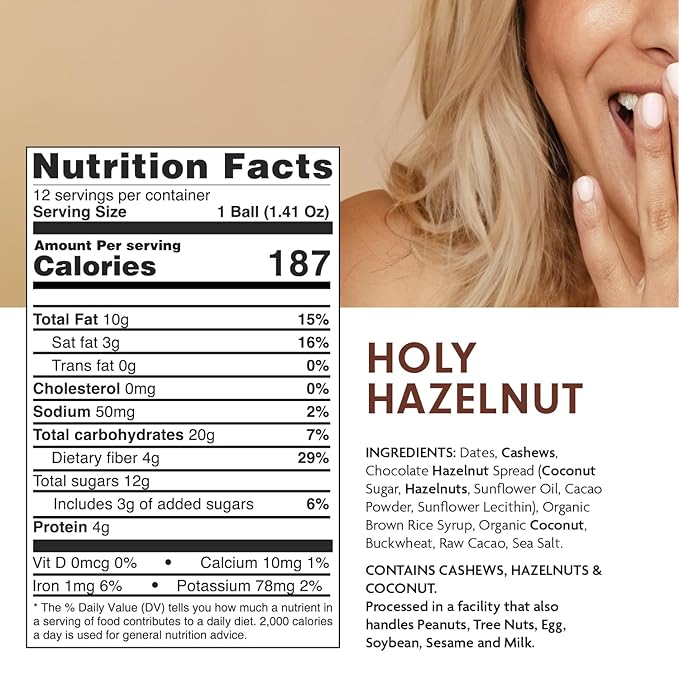 Health Lab - Holy Hazelnut Filled Balls 480g (12 x 40g)