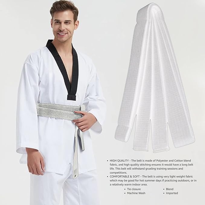 8.6ft Long Soft Belt for Martial Arts Karate Taekwondo Judo