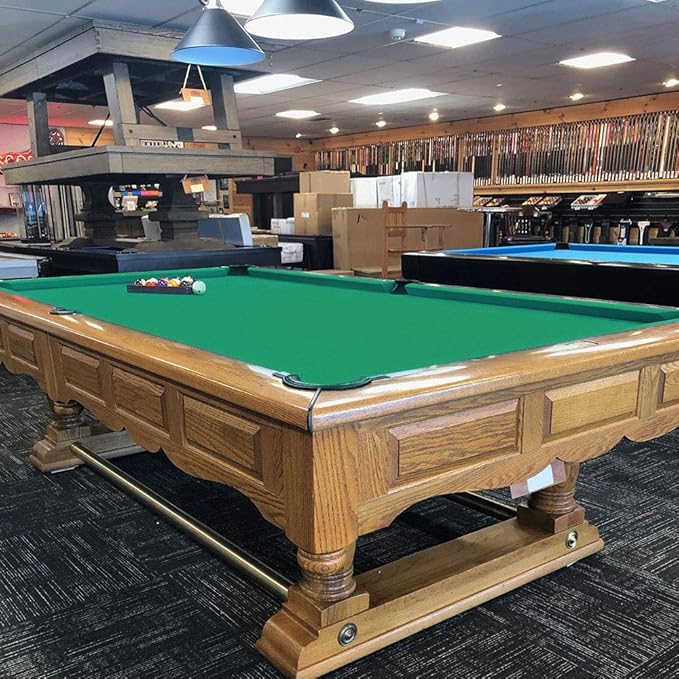 Boshen Worsted Blend Billiard Cloth Pool Table Felt Fast Speed for 7' 8' 9' Pool Table Pre Cut Bed & Rails