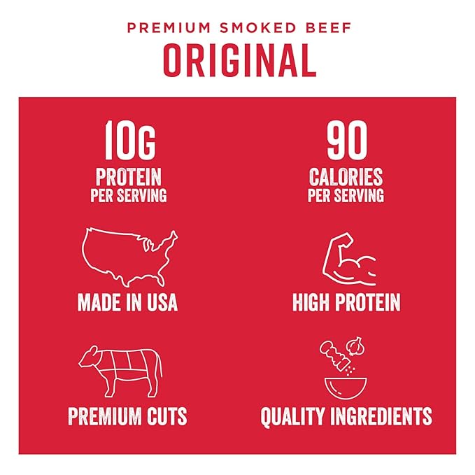 Chef's Cut Real Steak Original Recipe Jerky, 2.5 Ounce (4 Pack)