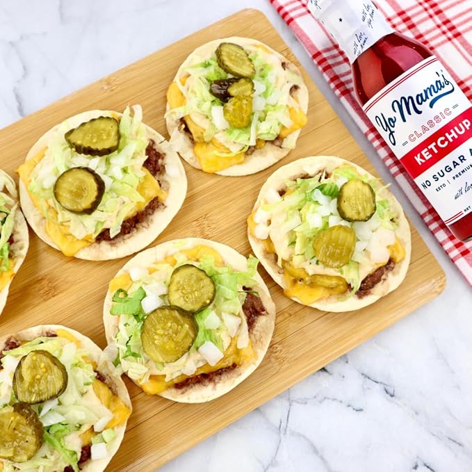 Yo Mama's Foods Keto Classic Ketchup – Pack of (4) - No Sugar Added, Low Carb, Vegan, Gluten Free, Paleo Friendly, and Made with Whole Non-GMO Tomatoes!