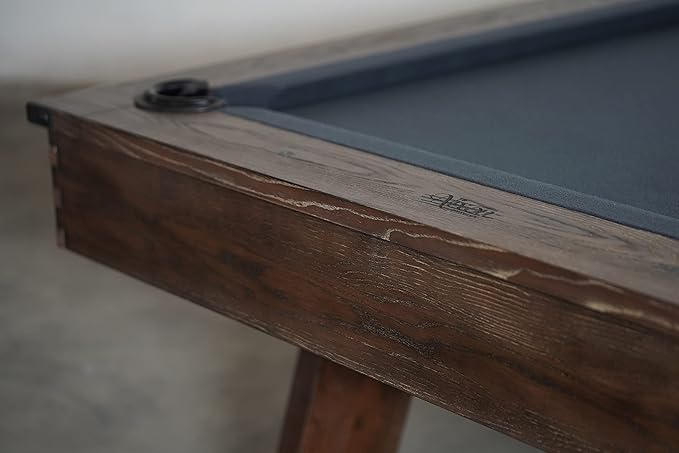 Nixon Billiards - Hunter Slate Billiard Pool Table (Wood Leg) - Brushed Walnut - 8FT - White Glove Installation