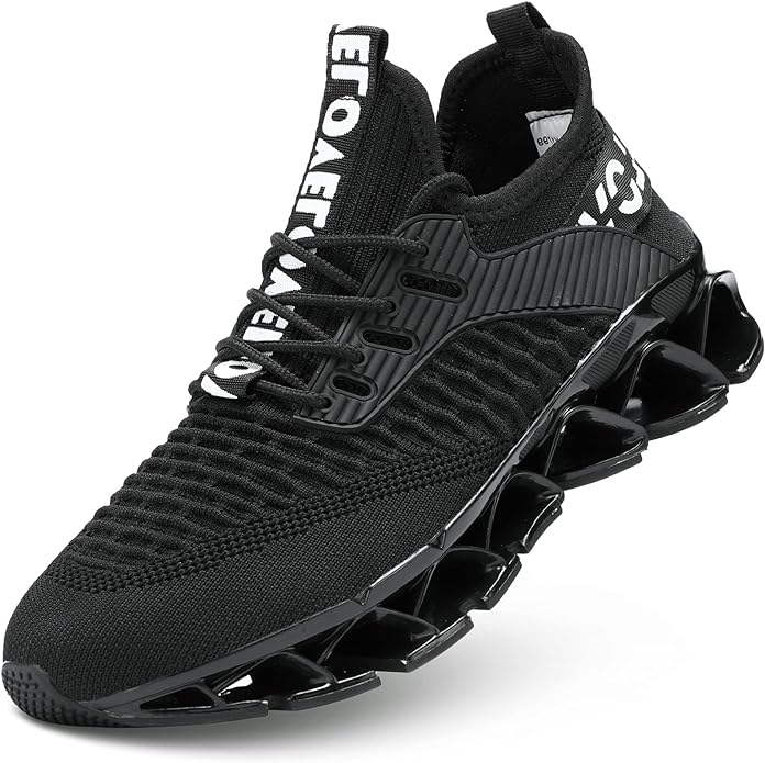 Men's Running Shoes Blade Tennis Walking Fashion Sneakers Breathable Non Slip Gym Sports Work Trainers