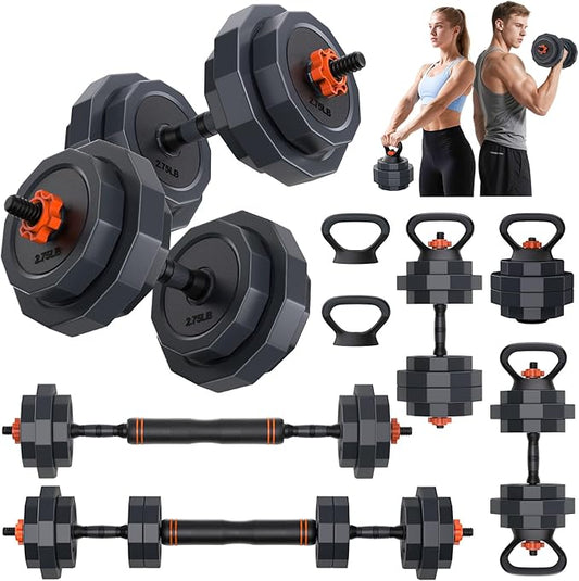Adjustable Dumbbells Set, 45/65/85 lbs Free Weight Set with Connector, 4 in1 Dumbbells Set for Home Gym Workout