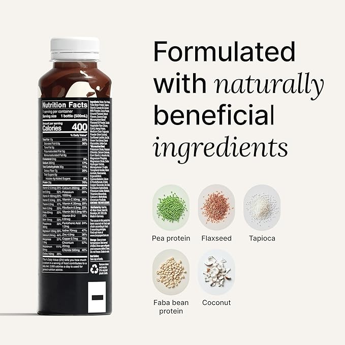 Huel Black Edition Ready-to-Drink, Chocolate Meal Replacement Drink, 35g High Protein, 27 Vitamins and Minerals, Vegan, Gluten Free, Plant Based, High Fiber, Low Sugar, 16.9 Fl Oz (12 Pack)