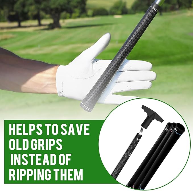 Golf Grip Removal Tool, V-Groove Grip Remover Saver Gripping Tool for Removing Golf Club Grips (1 Pcs)