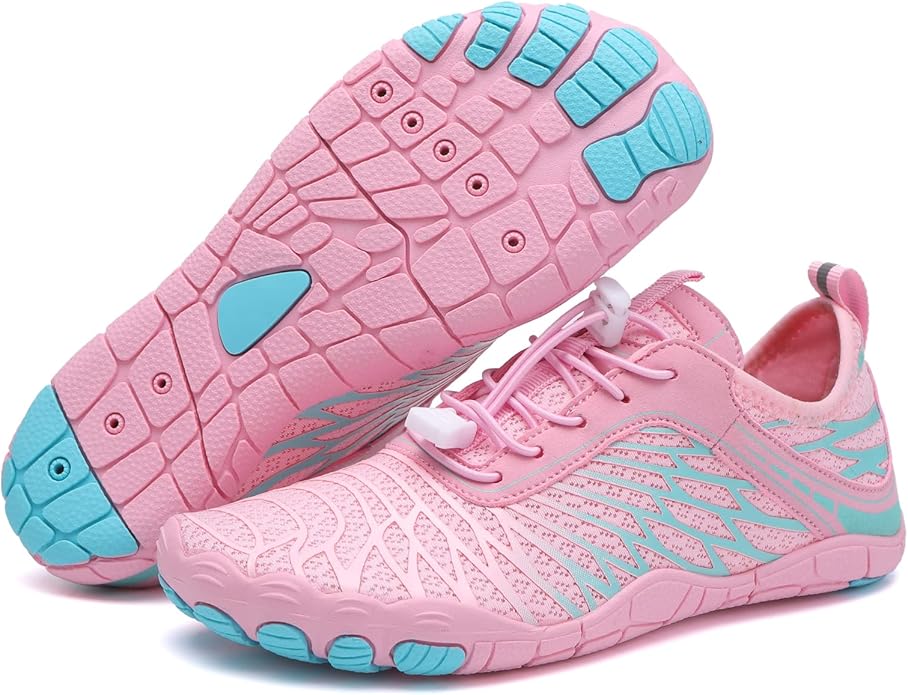 Hike Barefoot Shoes Womens Mens Footwear for Walking,Barefoot Shoe with Wide Toe Box,Healthy & Non-Slip,Breathable Barefoot Vitality Water Shoes for Women,Beach Pool Swim Shoe for Men (Unisex)