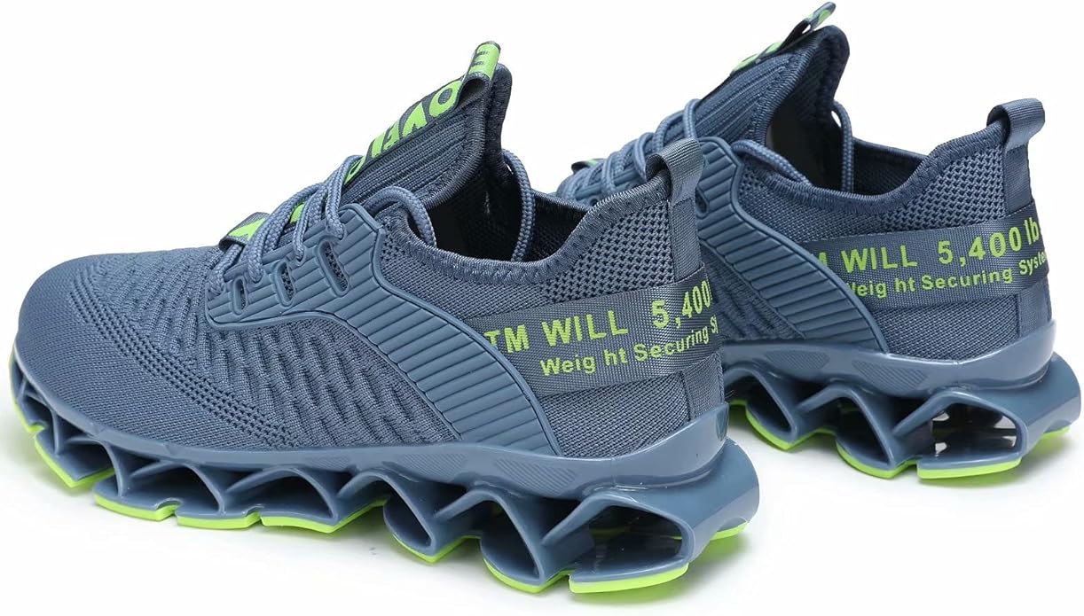 Men's Running Shoes Blade Tennis Walking Fashion Sneakers Breathable Non Slip Gym Sports Work Trainers