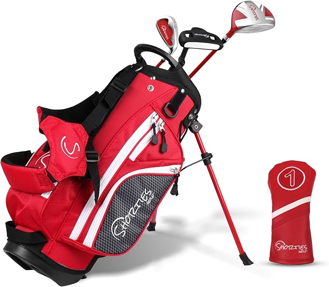 Kids Golf Club Set | Perfect for Toddler Golfers and Kids 34"-51" Tall | EasyCarry Stand Bag | Driver, 7-Iron, Putter, Headcover, and Rain Cover