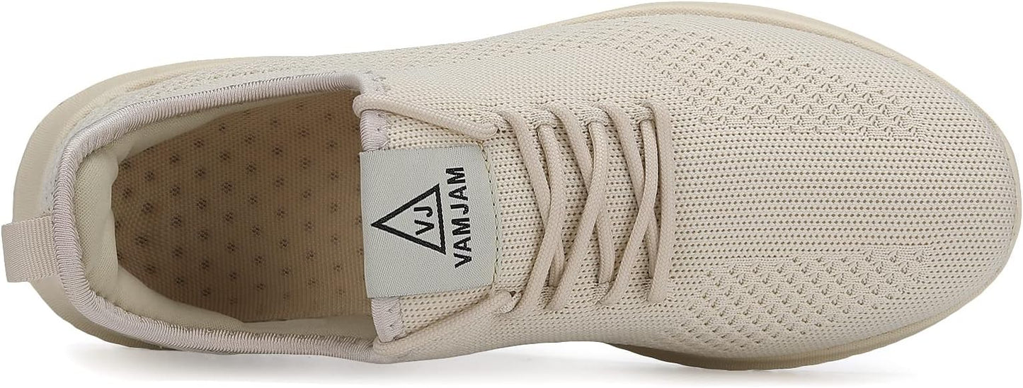 VAMJAM Men's Running Shoes Ultra Lightweight Breathable Walking Shoes Non Slip Athletic Fashion Sneakers Mesh Workout Casual Sports Shoes