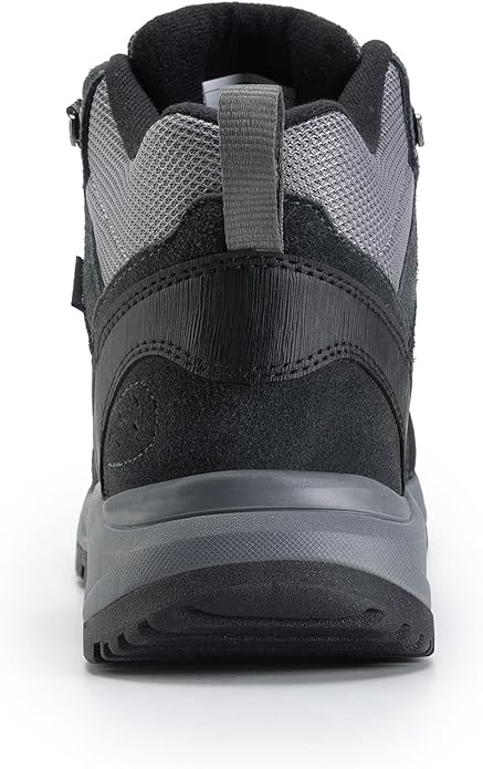 Men's Waterproof Hiking Boots Lightweight Comfortable Leather Mid Ankle Outdoor Trekking Boot
