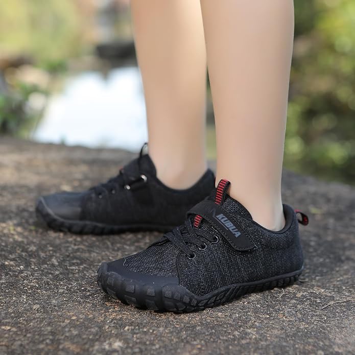 KUBUA Kids Barefoot Shoes Boys Girls Sneakers Naturally Splay Shoes Toddler Little Big Kid