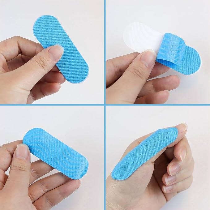 40 Pcs Bowling Thumb Tape Elastic Bowling Finger Tape Protective Performance Tape for Bowlers Sport Tape for Bowling Finger Protection Bowling Finger Protector Bowling Accessories for Men Women (Blue)