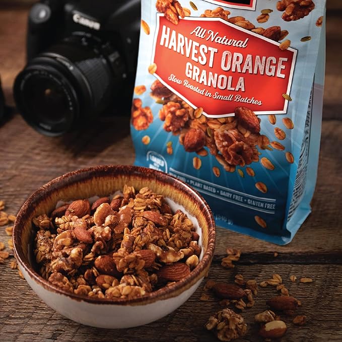 NutHouse! Granola Company - Premium Harvest Orange Granola | Certified Gluten-Free, Non-GMO, Kosher | Vegan, Soy-Free | 10 lb. Bulk Bag (1-Pack)
