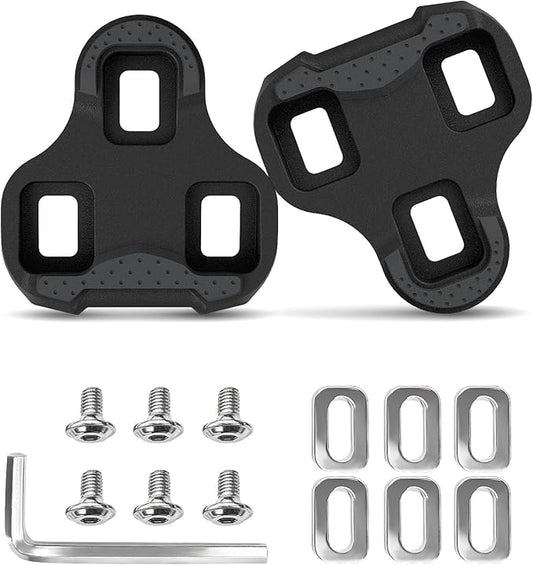 Bike Cleats Compatible with Look KEO Cleats, 4.5 Degree Float,Bicycle Cycling Cleats Set for Indoor & Road Cycling
