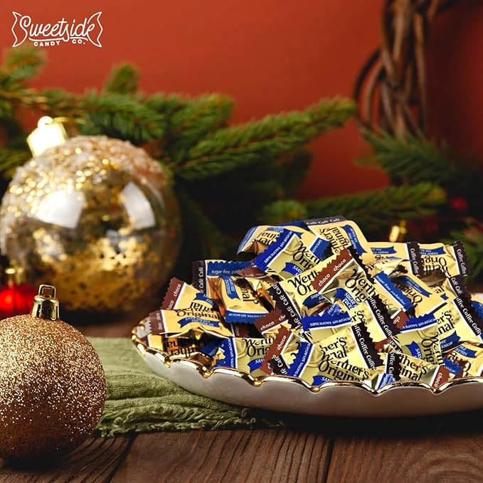 Werther'sOriginal Caramel Hard Candy Assorted Flavors, 2 Pack of Individually Wrapped Sugar Free Werther'sHard Candy, 7.7oz Each, Perfect Werthers Candy for Sharing or Stocking Up
