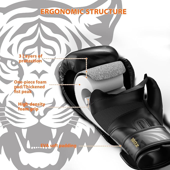 Dripex Boxing Gloves for Men Women Youth, Boxing Training Gloves | for Heavy Bag Workout, Muay Thai, Kickboxing, Sparring Punching（8 10 12 14 16oz）