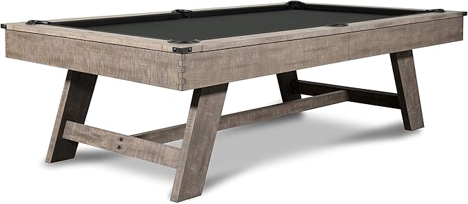 Nixon Billiards - Hunter Slate Billiard Pool Table (Wood Leg) - Antique - 8 ft - White Glove Installation
