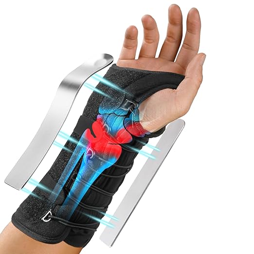Carpal Tunnel Wrist Brace, Newly Upgraded Adjustable Drawstring Fixation, Nighttime Wrist Sleep Support Brace, Women Men Adjustable Splint, Pain Relief, Tendonitis, Arthritis (right hand)
