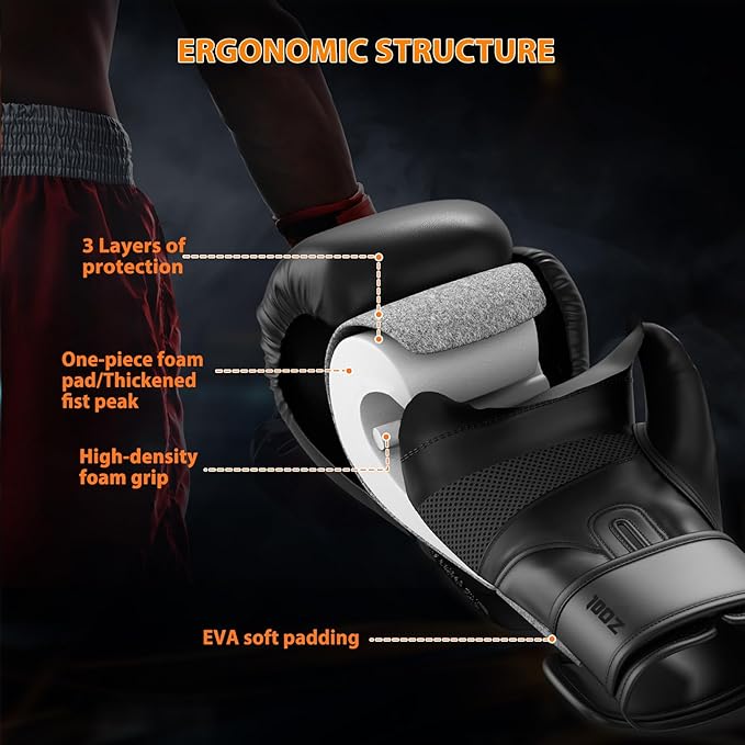 Dripex Boxing Gloves for Men Women Youth, Boxing Training Gloves | for Heavy Bag Workout, Muay Thai, Kickboxing, Sparring Punching（8 10 12 14 16oz）