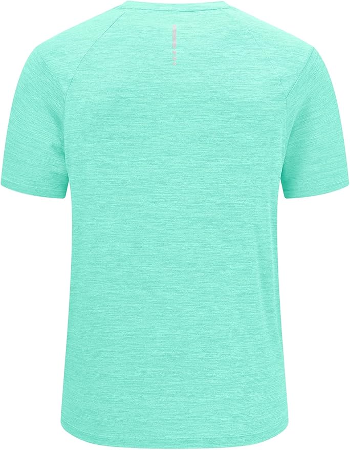 BGOWATU Men's Quick Dry Workout Athletic Shirts Lightweight Tennis Shirts for Men Running Gym Tops