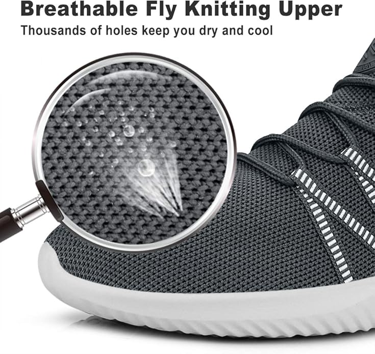 Feethit Mens Slip On Running Shoes Breathable Lightweight Comfortable Fashion Non Slip Sneakers for Men