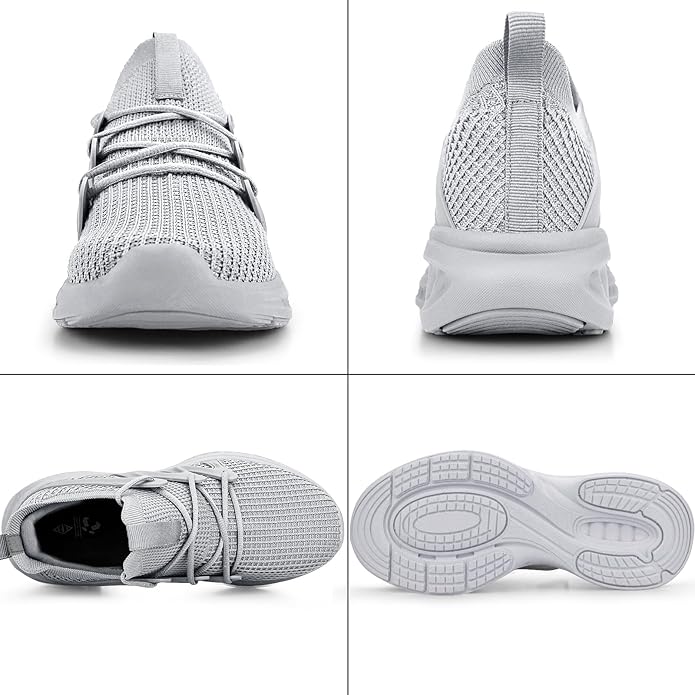 Pujcs Men's Slip on Walking Shoes Lightweight Breathable Non Slip Running Shoes Athletic Gym Tennis Shoes Sneakers for Men