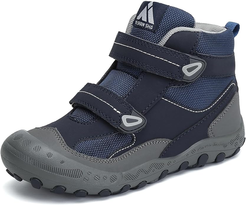 Mishansha Kids Water Resistant Hiking Boots, Boys Girls Anti Collision Anti-Skid Athletic Outdoor Adventure Trekking Shoes