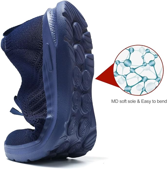 Mens Walking Shoes Lightweight Breathe Mesh Running Shoes Slip On Fashion Tennis Sneakers Comfort Gym Workout Zapatos de Hombre